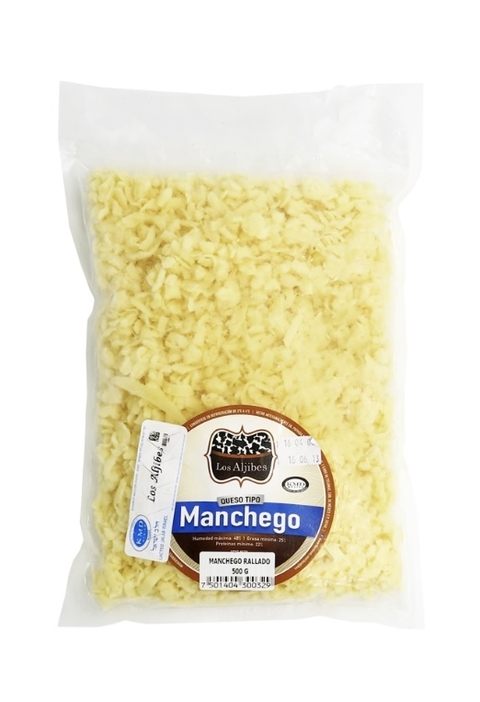 QUESO MANCHEGO RALLADO KOSHER LOS ALJIBES 500g
