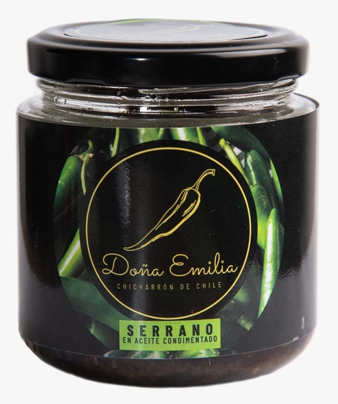 CHICHARRÓN DE CHILE SERRANO EN CEITE DE OLIVA  130g