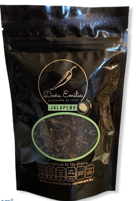 CHICHARRÓN DE CHILE JALAPEÑO CON LIMON 50g