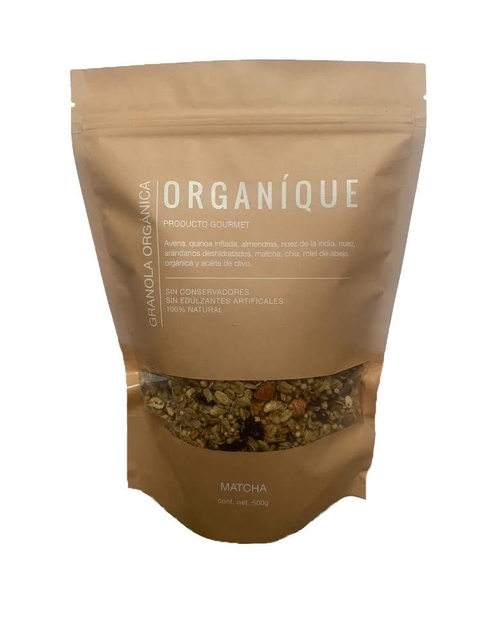 GRANOLA ORGANIQUE SABOR MATCHA
