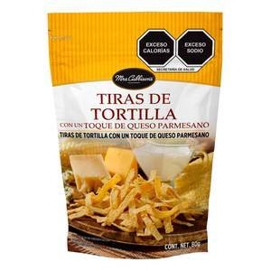 TIRAS DE TORTILLA CON QUESO PARMESANO MRS CUBBINSON’S 80g