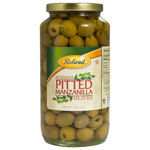 ACEITUNA VERDE DESHUESADA (MANZANILLA) 453 G / 12