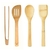 Set utensilios bambu x 4 (RO4462)