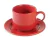 Taza de Te con Plato ROJO DONNA (5011/4)