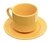 Taza de Te con Plato DONNA AMARILLO (5009/4)