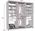 Placard Corredizo 6086 Tables 1.80 Puertas 3 Cajones - tienda online