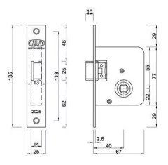Pestillo Puerta Ascensor Kallay 2025 - comprar online