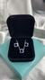 Imagem do CONJUNTO COLAR + BRINCO AZUL QUADRADO