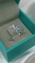 ANEL NUMERO 21 AZUL 2 AROS SOLITARIO LUXO