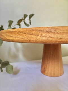 Pie de torta de 28 cm - madera paraíso