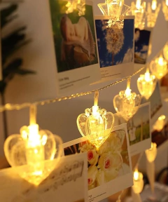 Guirnalda Corazón broche a pila