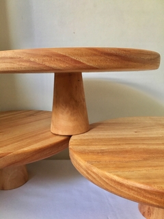 Pie de torta de 28 cm - madera paraíso - comprar online