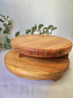 Alzada circular elevada de 20 cm - madera paraíso