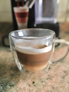 Taza doble vidrio bombé 200 cc - comprar online