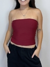 Tube Top Bordô