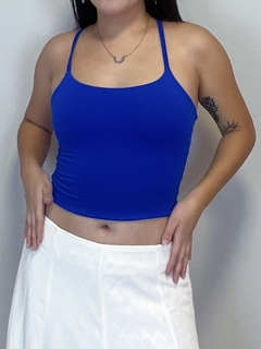 Cropped Lindy Azul