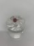 Anillo cubic cristal rosa número 13
