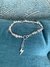 Pulsera con rayo plata 925 con cristales checos , talle M