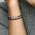 Imagen de Pulsera Pandora Moments en cuero trenzado doble negro talle small