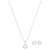Conjunto aros y cadena Swarovski