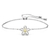 Pulsera Swarovski ajustable flor