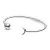 Pulsera abierta luna y estrellas talle S y M
