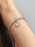 Charm colgante doble de corazones de estrella fugaz Plata de ley, baño de oro de 14k - comprar online