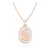 Collar largo rose gold doble
