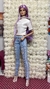 Calça Jeans com Renda e Desgastes - comprar online