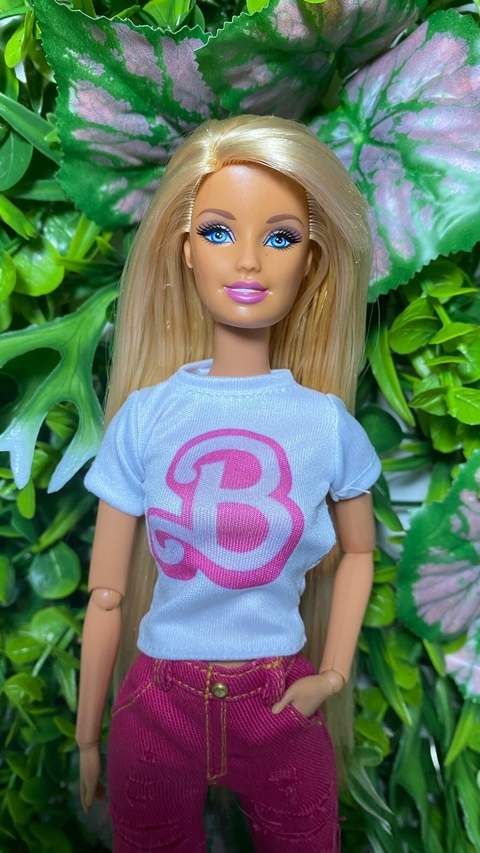 Baby Look Feminina do Filme da Barbie