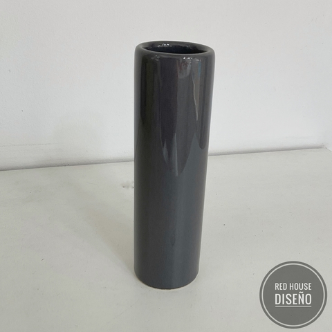 Cilíndrico medio gris oscuro