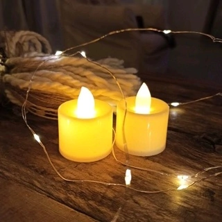Set velas y micro led