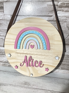 ?Guirlanda Porta Maternidade Arco Íris Boho - loja online