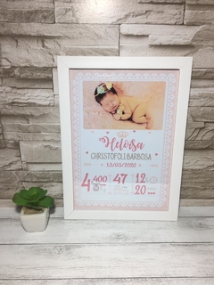 Quadro Nascimento do bebe