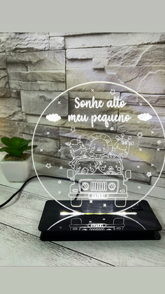 Luminária Led Safari baby Sonhe alto