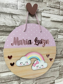 Guirlanda Porta Maternidade Chuva de amor arco íris na internet
