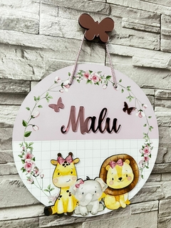 Guirlanda Porta Maternidade Trio rosa menina, nome em acrilico rose gold na internet