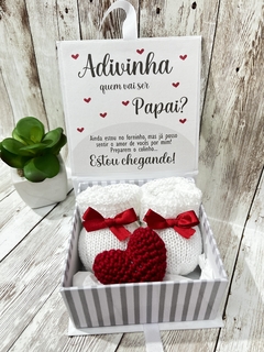 Caixa anúncio gravidez Adivinha quem vai ser Papai? - comprar online