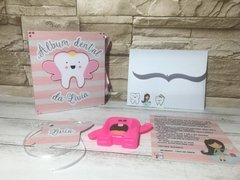 Álbum Dental + Porta Dente de Leite - Fada do Dente - Dente