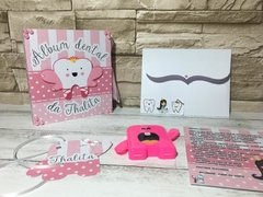 Álbum Dental + Porta Dente de Leite - Fada do Dente - Dente