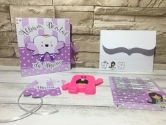 Álbum Dental + Porta Dente de Leite - Dente - Fada do Dente