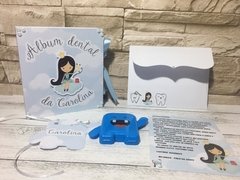 Álbum Dental + Porta Dente de Leite - Fada do Dente
