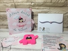 Álbum Dental + Porta Dente de Leite - Fadinha - Fada do Dente