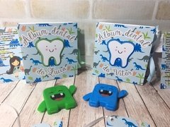 Álbum Dental + Porta Dente de Leite - Dinossauro