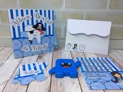 Álbum Dental + Porta Dente de Leite - Dentinho Pirata