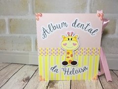 Álbum Dental + Porta Dente de Leite - Girafa - Safari