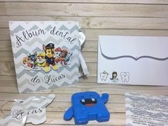 Álbum Dental + Porta Dente de Leite - Patrulha Canina