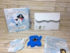 Álbum Dental + Porta Dente de Leite - Dente Pirata