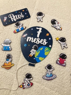 Kit mesversario Astronauta 12 meses