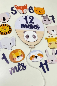 Kit Mesversario Safari Nórdico - Sabiá Personalizados